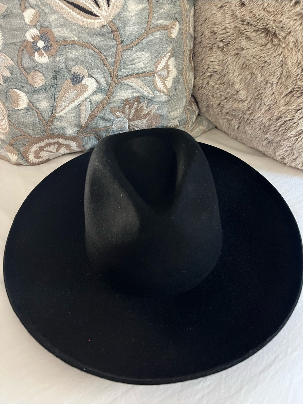 Lack Of Color Black Wide Brim Fedora